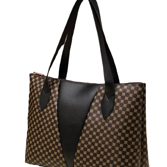 Brown shoulder tote bag - Picture 5 of 5